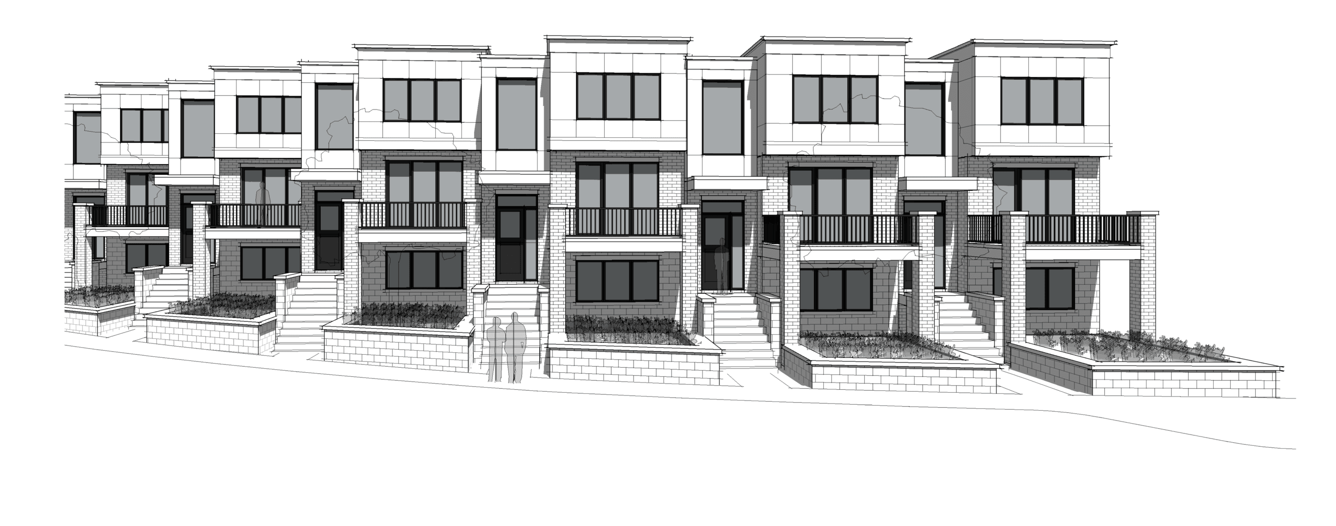 Rendering of 325 Blake Road Townhomes